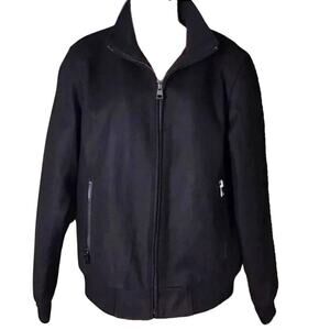 NWT Calvin Klein thick black wool coat small